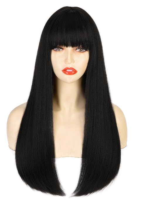 black wig
