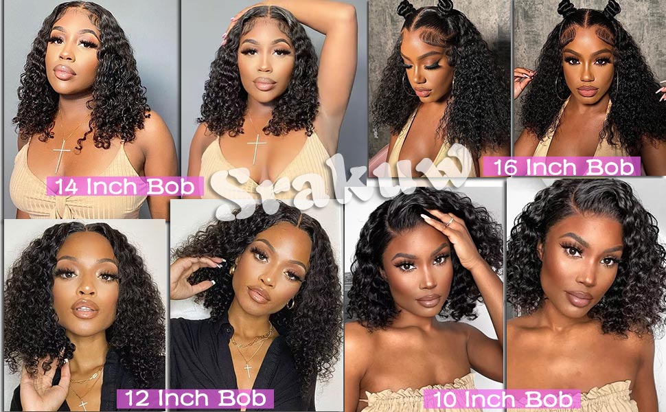 curly bob wig human hair