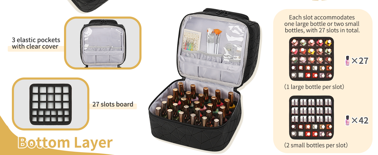 nail polish organizer case