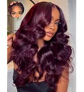 KLAIYI Bye Bye Slip Yaki Straight 7X5 Pre Cut Lace Front Human Hair Wig Drawstring Glueless 30S ...