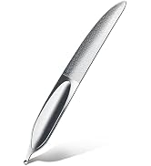 EBEWANLI Curved Nail File, Toenail File for Thick Toenails, 4.9inch Double Sided Metal Nail File,...