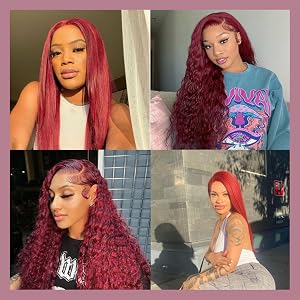 13x4 99j lace front wig can be straight
