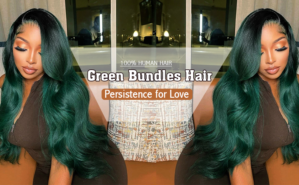 Green Bundles Hair