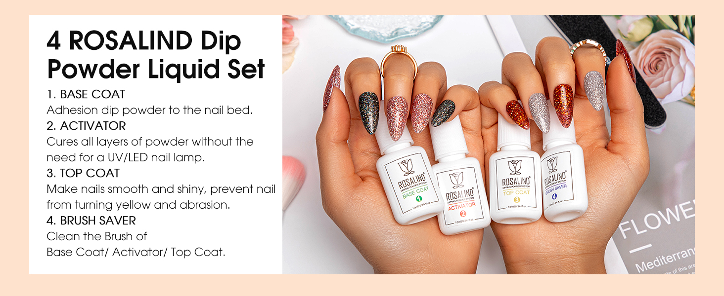dip powder liquid set