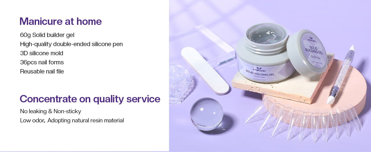 MOROVAN SOLID NAIL EXTENSION GEL KIT