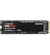 Samsung 990 PRO SSD 4TB PCIe 4.0 M.2 2280 Internal Solid State Hard Drive, Seq. Read Speeds Up to...