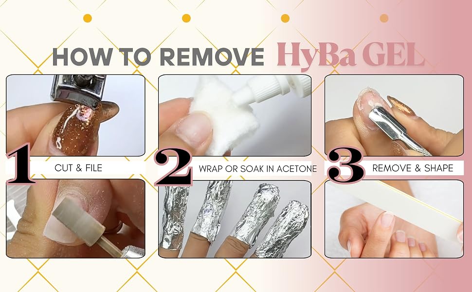 How to remove HyGEL Hybrid Gel Nail System  