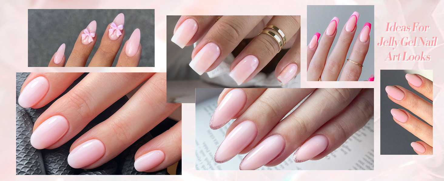 jelly pink gel nail polish
