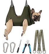 Kkiimatt 10 in 1 Pet Grooming Hammock Harness with Nail Clippers/Trimmer, Nail File, Comb,Dog Nai...
