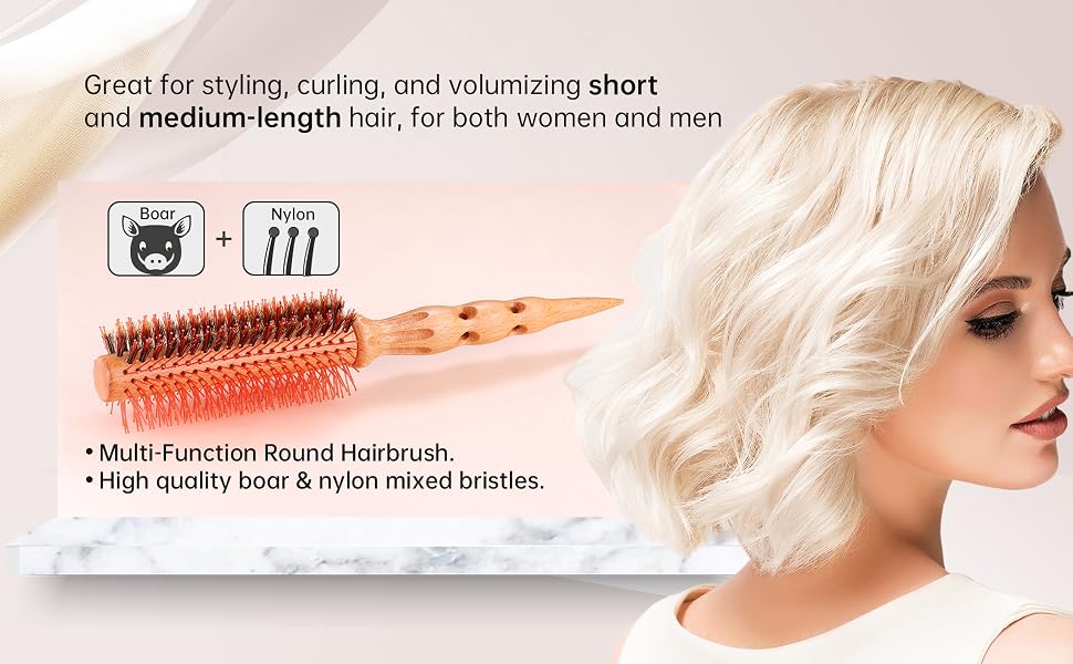 Small Round Hair Brush for Blow Drying
