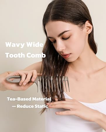 Large Wavy Wide Tooth Comb for Curls Hair