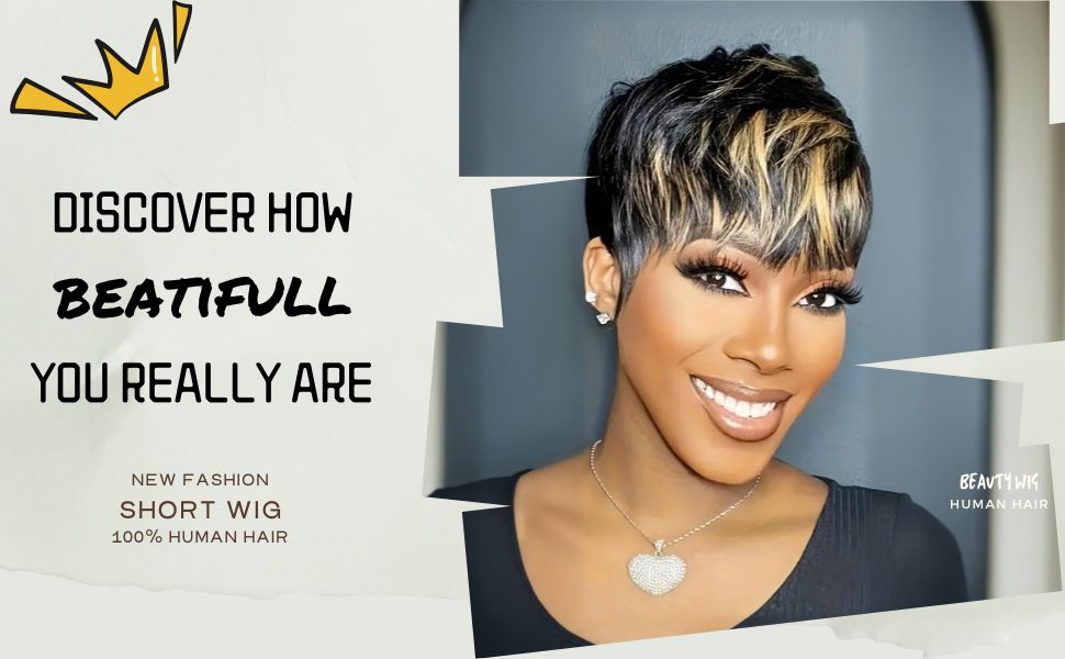 black with brown colored wig