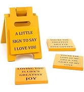 JULEASEL I Love You Gift for Him, Mini I Love You Desk Decor Sign, Cute Little Love Gifts for Boy...