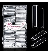Ranrose 600PCS Clear Extra Long No Curve Nail Tips