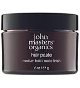 JOHN MASTERS ORGANIC – Hair Paste | Medium Hold | Matte Finish | Organic Honey & Beeswax | Flexib...
