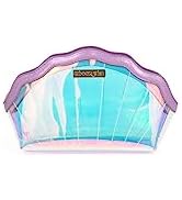 Glimmer Wish Mermaid Shell Cosmetic Bag, Secure and Organized Makeup Bag for Travel, Shimmery Sty...