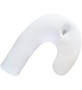 TITA-DONG Side Sleeper Support Pillow with Ear Hole, J Shaped Body Pillow for Side Sleeping, Pill...
