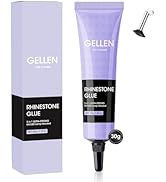 Gellen 30g Rhinestone Glue for Nails, Super Strong Adhesive Gel Nail Glue for Nail Charms, UV Lig...