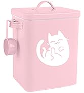 TITA-DONG Dog and Cat Food Storage Container 6L, Cute Pet Food Storage Containers with Lids Airti...