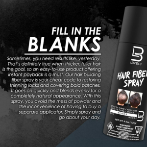 Black hair spray Hair fiber spray Hair thickening spray Hair texturizing spray Hair styling spray