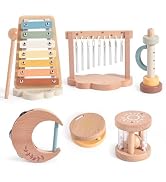 Smartwo Baby Montessori Musical Instruments,Wooden Percussion Xylophone Musical Toys for Toddlers...