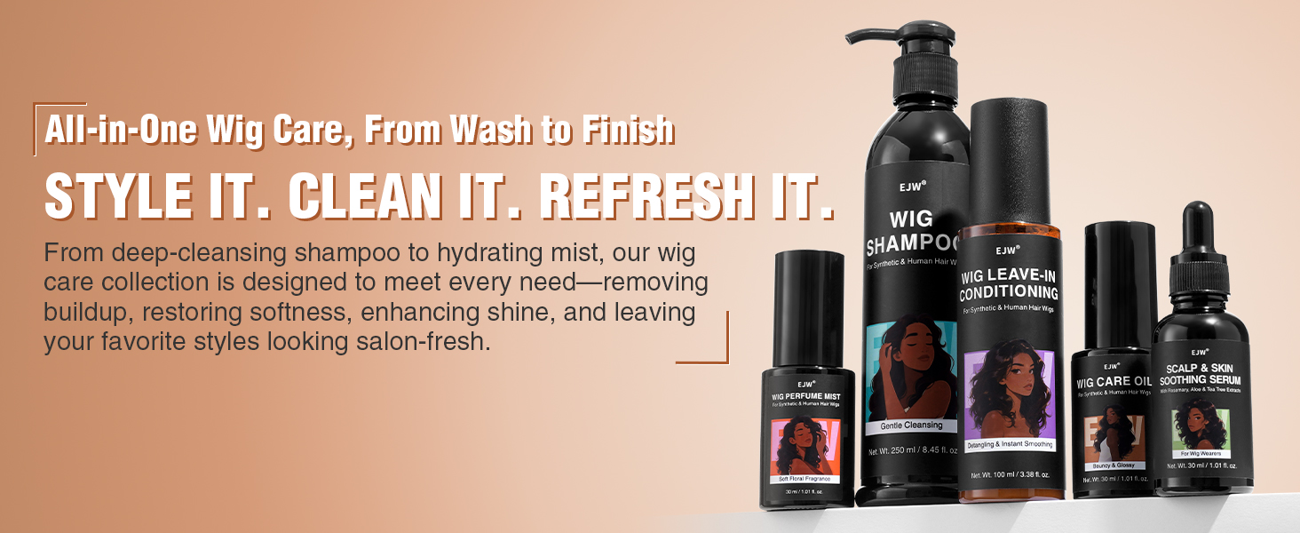 Wig Care Oil Spray Collection