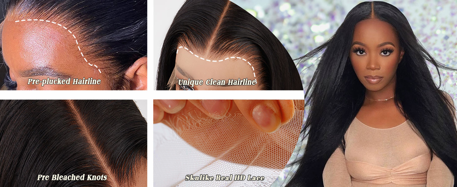 Skinlike real hd lace front wigs human hair