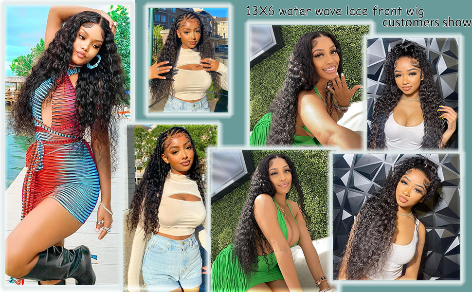water wave frontal wig