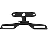 KIMISS Folding License Plate Holder Bracket,Aluminum Alloy License Plate Tail Light Holder Rear B...