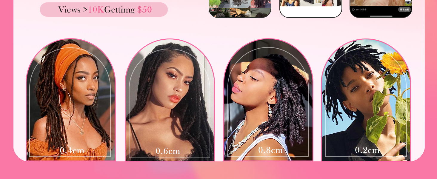 Loc Extensions Human Hair