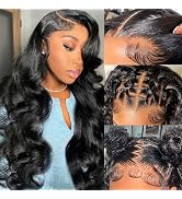 220 Density 30 Inch Body Wave Lace Front Wigs Human Hair, 13x6 HD Transparent Lace Front Wigs Hum...