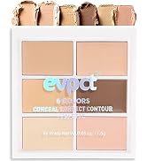 evpct 6 Colors Conceal Correct Cream Contour Makeup Palette for Mature Skin,Light to Neutral,Conc...