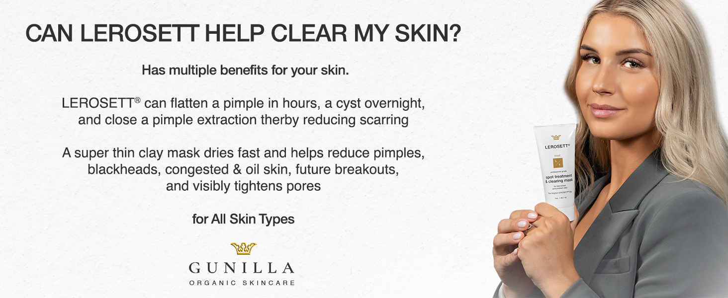 can lerosett help clear my skin