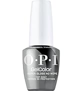 OPI GelColor Super Gloss No Wipe Top Coat | LED Cure Gel Nail Polish with High Shine Finish | For...