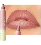 JUAAZIN Matte Lip Lipstick Crayon Lip Liner Thick Pencil, High-Pigment Outline lips, Non-sticky M...