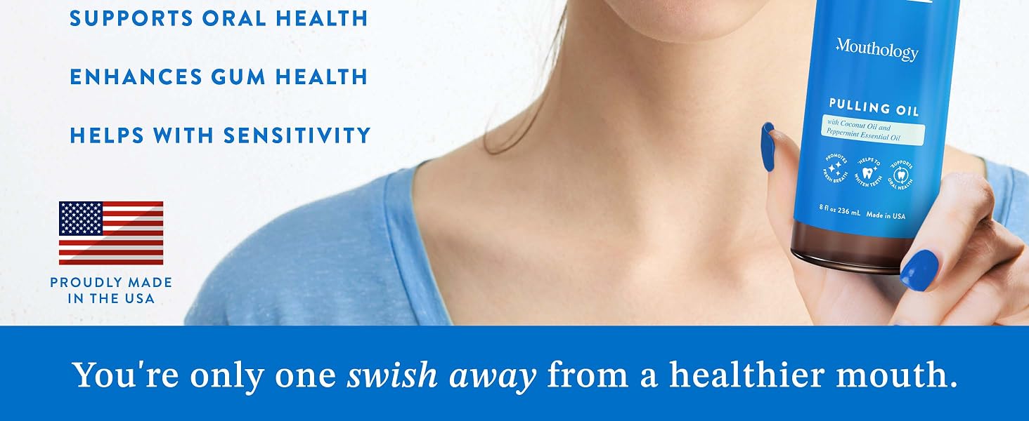 coconut oil pulling for teeth and gums whitening pulling oil mint fresh breath health oral care
