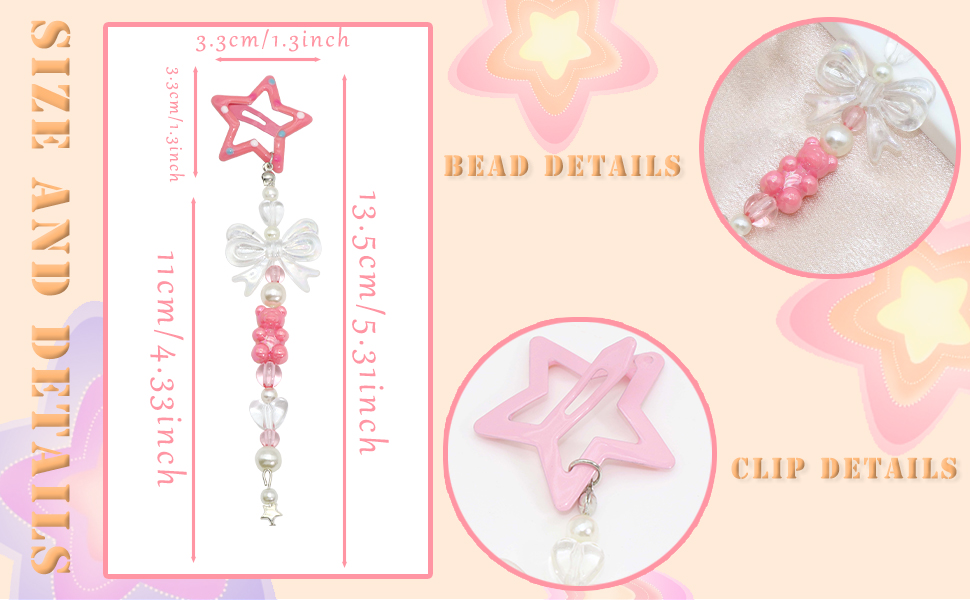 Hair Clips Hair Accessories Bobby Pins Clip Hair Pins Y2k Barrettes for Women HairJewelry