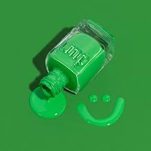 Giggling Away, green, glossy, happy, fast drying, long lasting, vegan, cruelty free, no parabens
