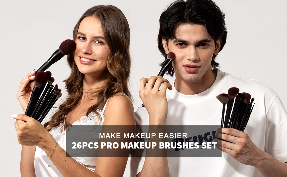 26pcs makeup brush set