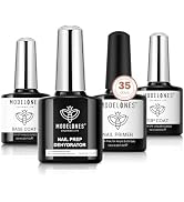 modelones Nail Dehydrator and Primer with Gel Base & Top Coat Set, Acid Free Acrylic Supplies Pri...