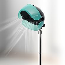 hooded hair dryer