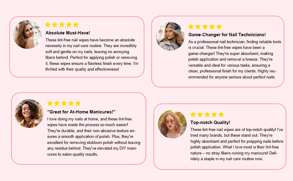 nail polish remover pads