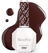 MelodySusie Hema Free Gel Nail Polish, 0.5 Fl Oz Thick Red Brown Gel Polish, Non Toxic, Long Last...