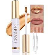 JUAAZIN 2025 New 24K Gold Liquid Lip Gloss Peel Off Lip Stain Tattoo with Tweezer, Ruby Red Lips ...
