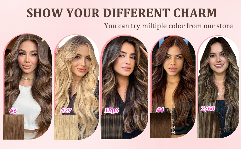 clip in extensions real human hair