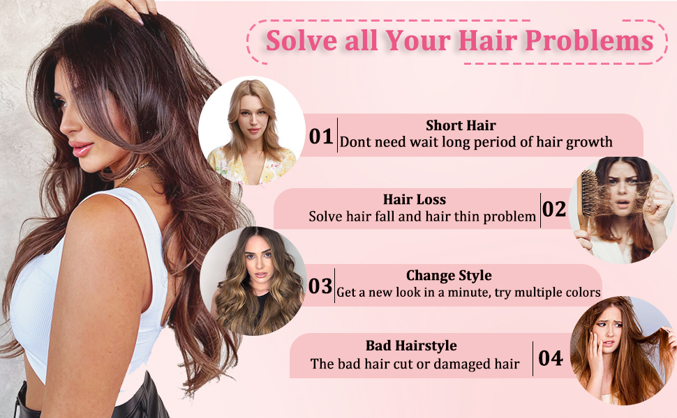 clip in hair extensions