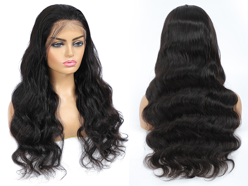 body wave lace front wig human hair 