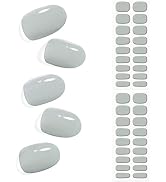 36pcs Semi Cured Gel Nail Strips Salon-Quality UV Gel Nail Wraps Stickers,Real Gel Nail Polish St...