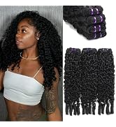 Burmese Curly Bundles Human Hair 18 20 22 24 Inch 100% Unprocessed Quick Weave Hair Deep Curly 4 ...