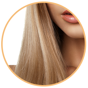 Supple straight hair